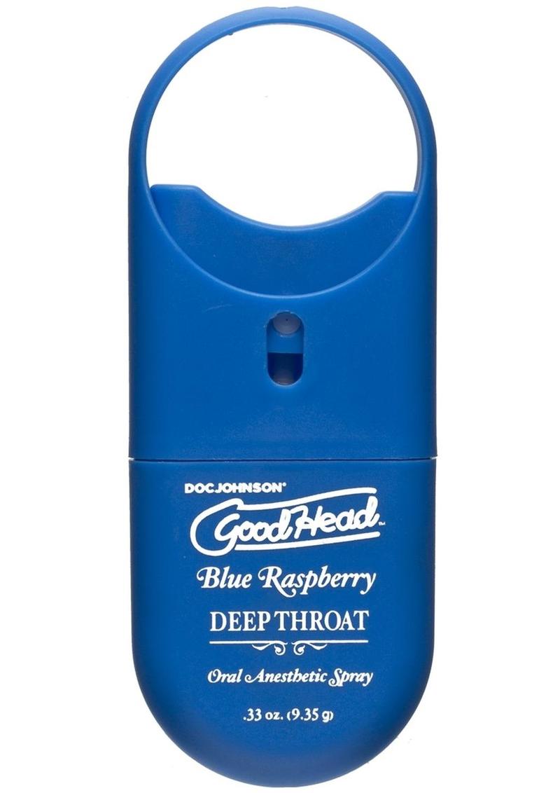 Good Head Deep Throat To Go Oral Spray Blue Raspberry