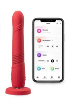 Lovense Gravity Bluetooth App-Controlled Thrusting And Vibrating Silicone Dildo