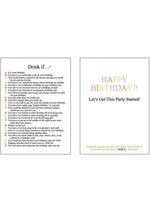 Drink If Birthday Game Card