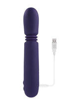 Handy Thruster Rechargeable Silicone Vibrator Purple