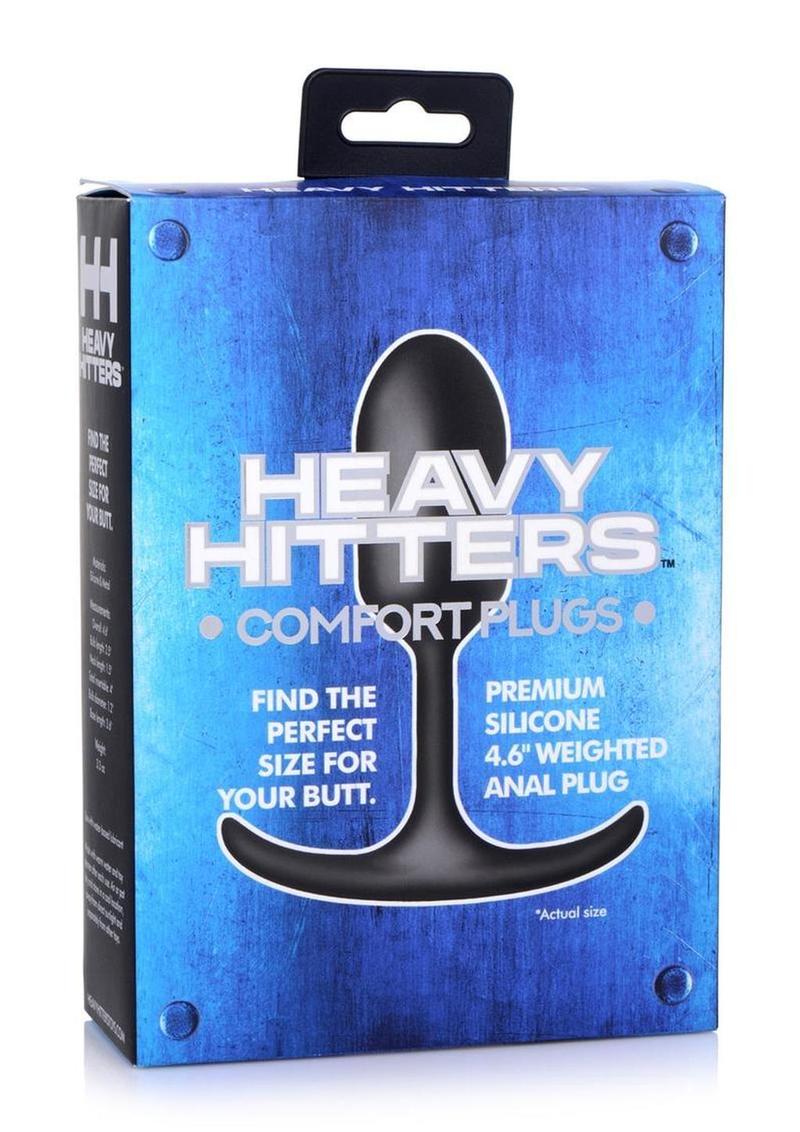 Heavy Hitters Premium Silicone Weighted Anal Plug - Black - Small