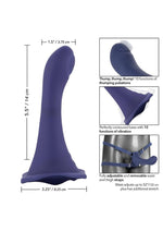 CalExotics Her Royal Harness ME2 Thumper Silicone Strap-On