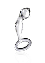 Icicles No. 46 Hand Blown Glass And Sturdy Base Anal P-Spot Plug