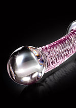 Icicles No. 53 Textured And Hand Blown Glass Massager