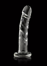 Icicles Hand Blown Clear Glass Dildo With Realistic Design