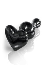 Icicles No. 74 Beaded Heart-Shaped Glass Anal Plug