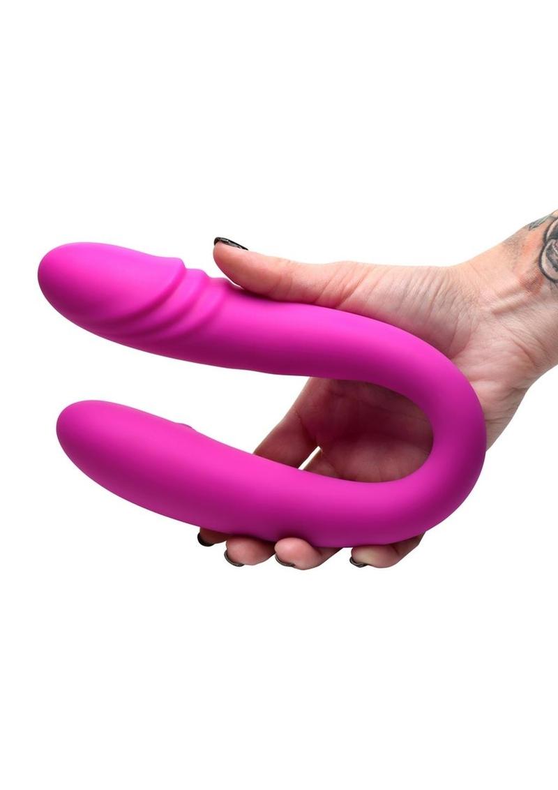 Inmi Double Down Silicone Double Dildo with Remote Control