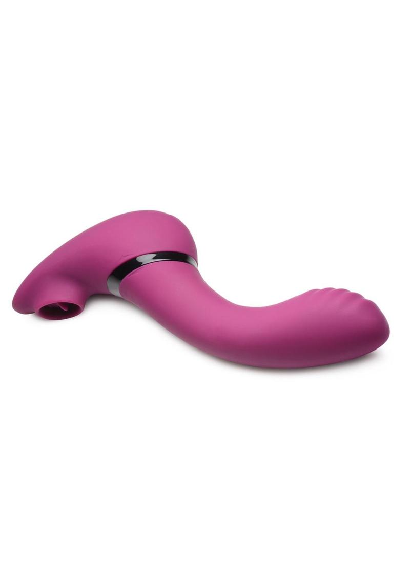 Inmi 7X Swivel Licker 180 Rotating Pink Silicone Clit Licking Vibrator