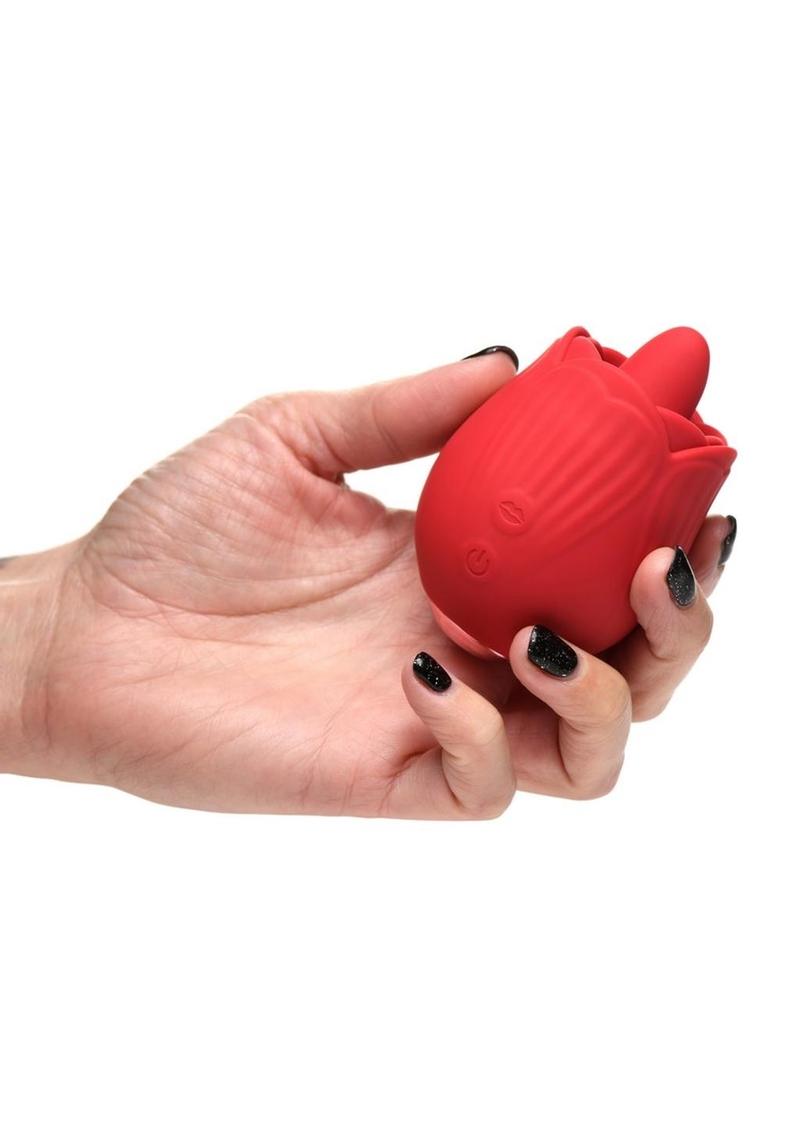 Bloomgasm French Rose Licking Clitoral Stimulator