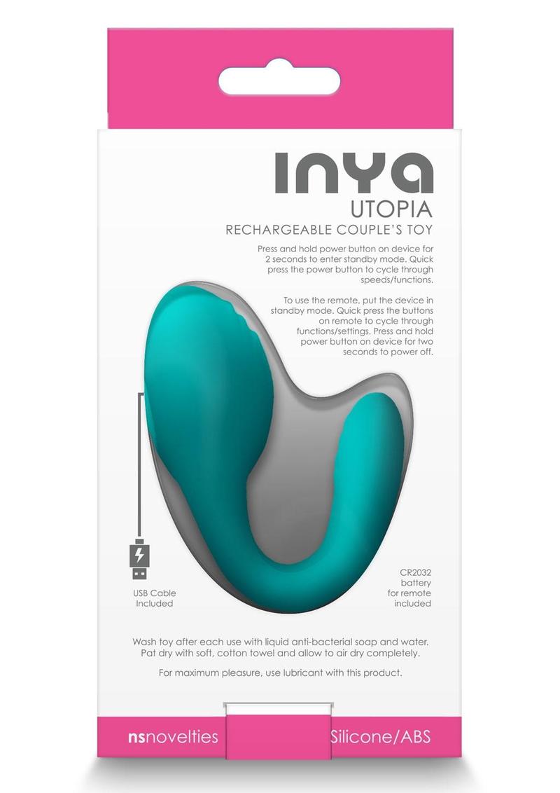 Inya Utopia Rechargeable Couple's Toy Silicone Vibrator for Couples