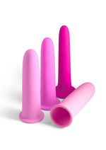 Inya Vibrating Gliders Rechargeable Silicone Dilator - Pink - 4 Piece/Set