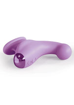 Jimmyjane Curved Gripp Rechargeable Purple Silicone Finger Massager