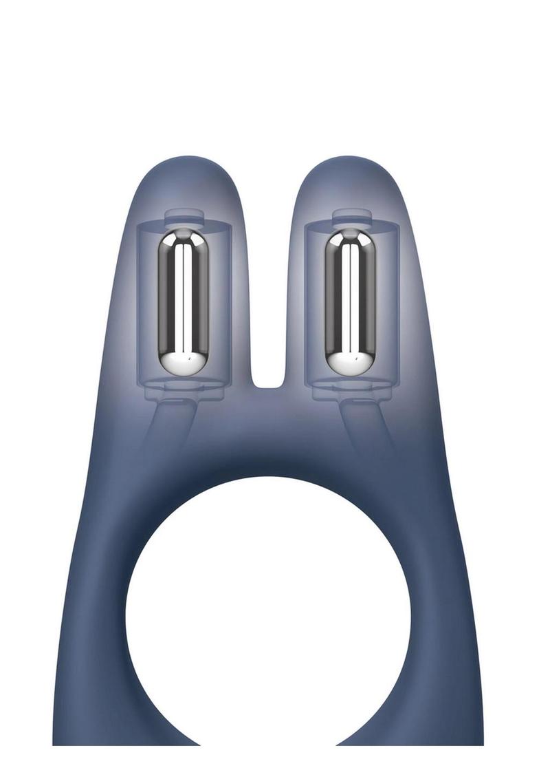 JimmyJane Deimos Rechargeable Silicone Vibrating C-Ring Dual Motor