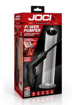 Jock Power Pumper Automatic Penis Pump with Cylinder - Black/Clear