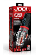 Jock Power Suck Sucking and Vibrating Rechargeable Masturbator with Remote - Mouth - Clear