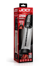 Jock Power Up Digital Automatic Waterproof Rechargeable Penis Pump - Black