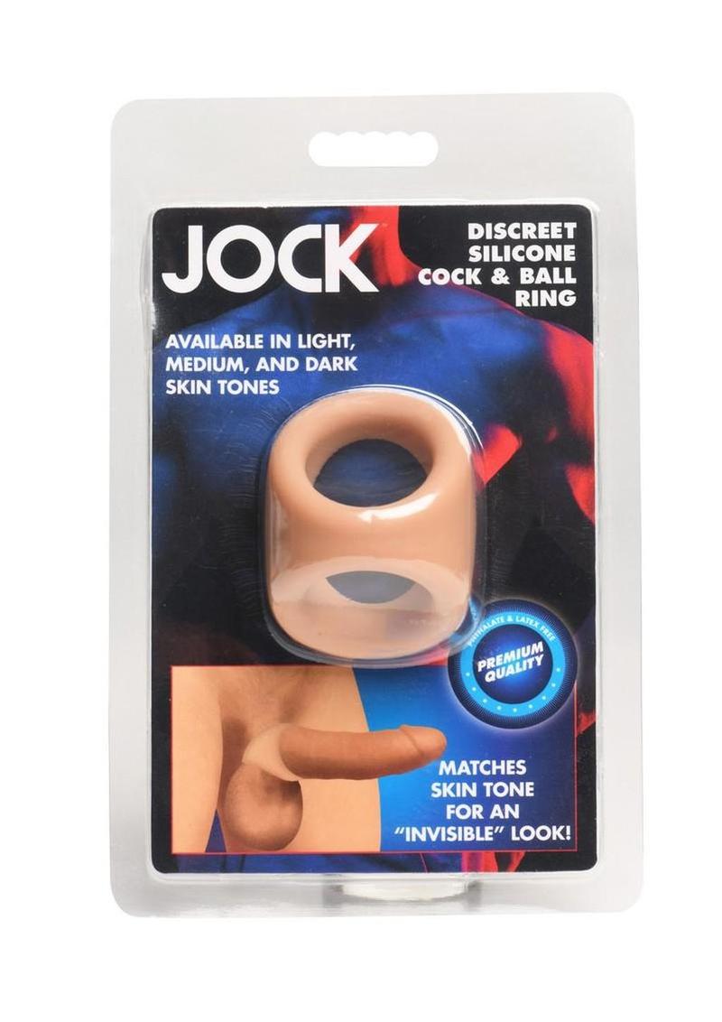 Jock Silicone Cock and Ball Ring - Caramel