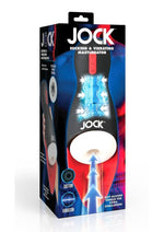 Jock Sucking and Vibrating Rechargeable Masturbator - Black/Red/White
