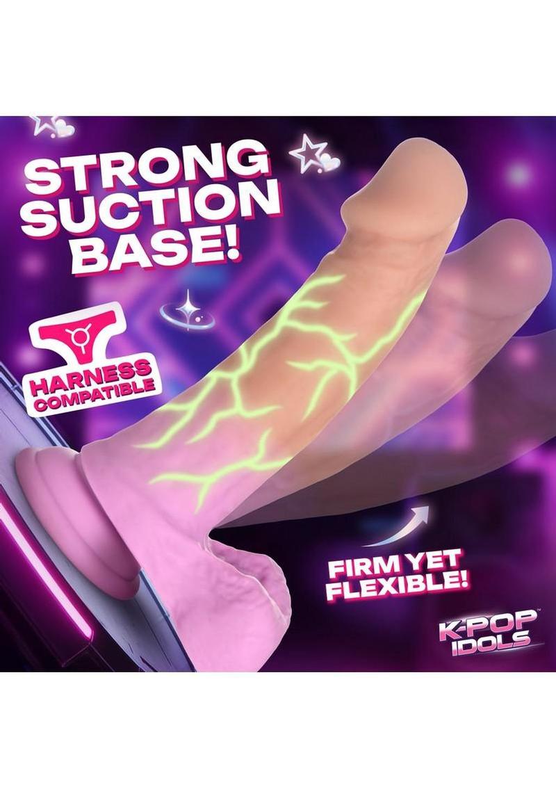 K-Pop Taeon Glow Silicone Dildo