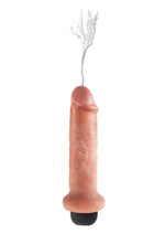 King Cock 6-Inch Squirting Dildo Kit Caramel