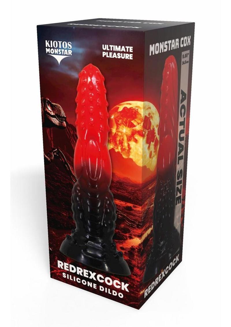 Kiotos Monstar Cox Redrex Silicone Cock with Suction Cup - Blue/Red