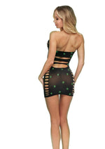 Lapdance Midnight Diamond Cutout Mini Dress