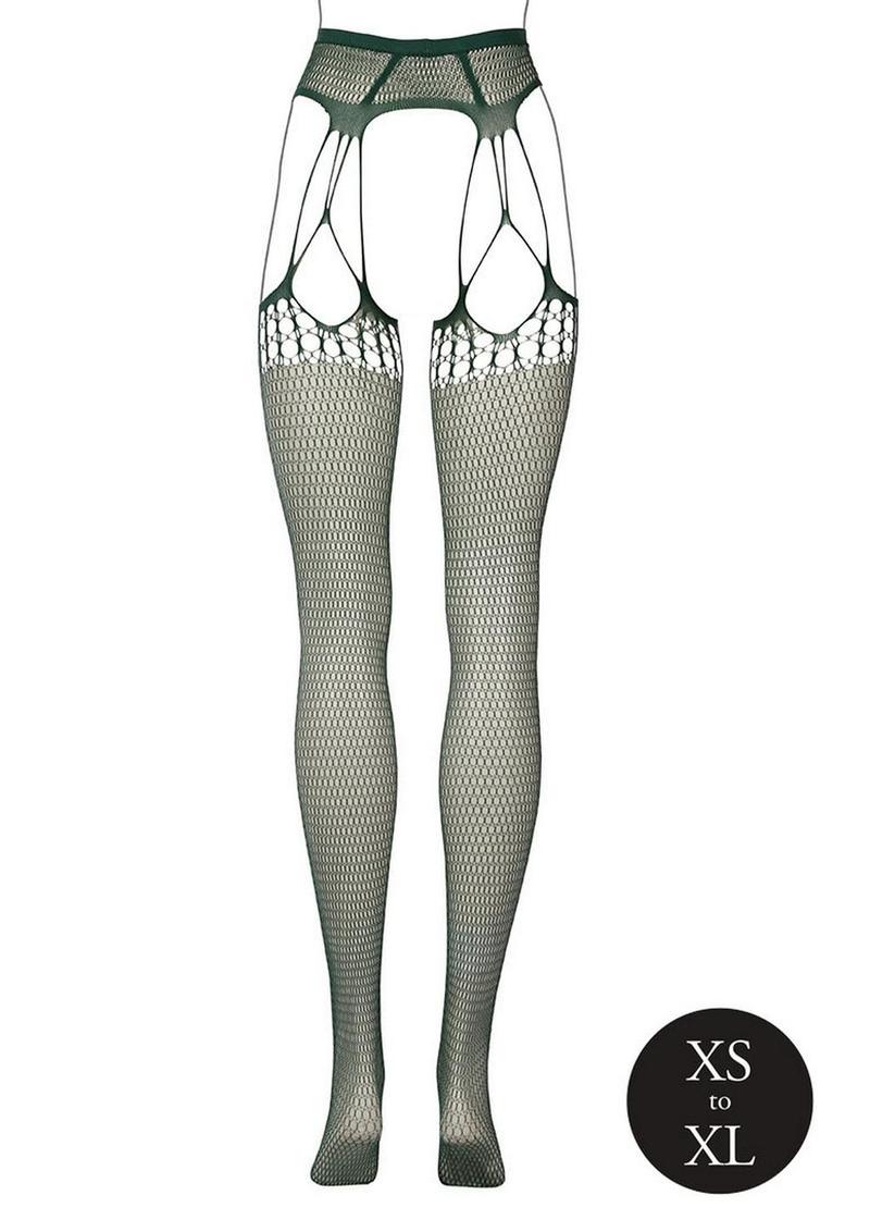 Le Désir Shredded Suspender Pantyhose One Size