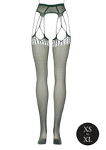 Le Désir Shredded Suspender Pantyhose One Size