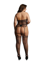 Le Désir Strappy Suspender Bodystocking Queen Size by Shots