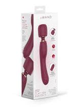 Le Wand Flat Top Fusion G Rechargeable Silicone Vibrator - Ruby - Red