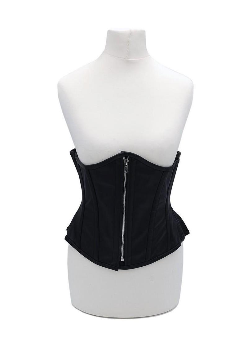 Leather Corset Stylish Zipper Front