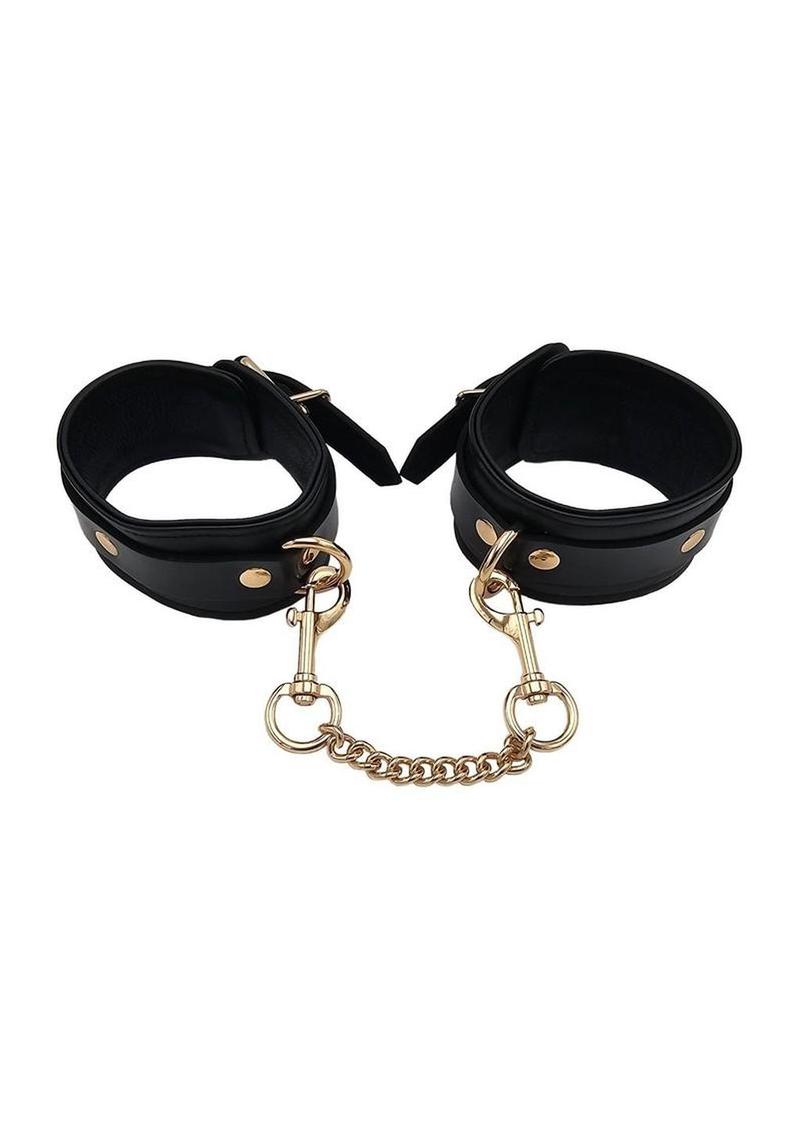 Leather Wrist Cuff Set