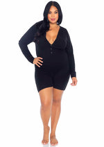 Brushed Rib Romper with Cheeky Snap Closure
