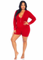 Brushed Rib Romper with Cheeky Snap Closure