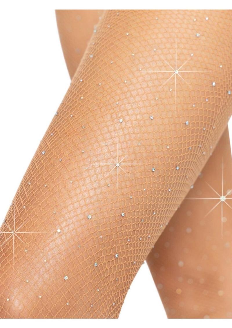 Leg Avenue Fishnet Crystalized Tights