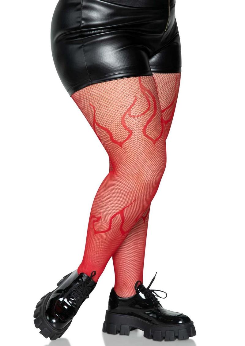 Flame Net Tights