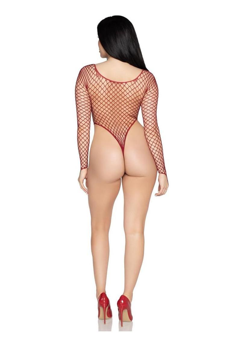 Fishnet High Cut Bodysuit