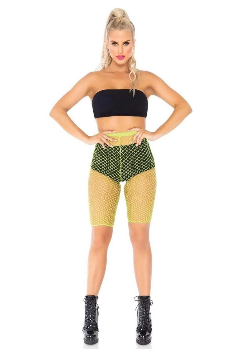 Industrial Net Biker Shorts