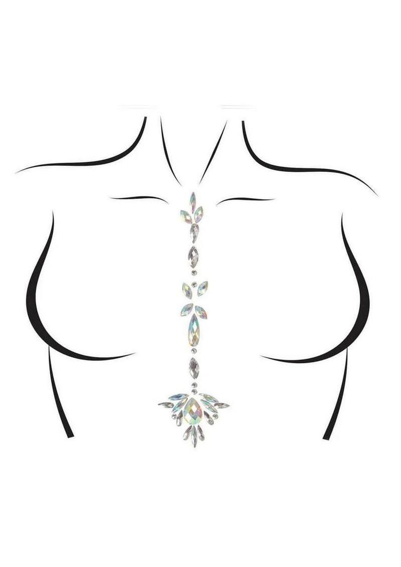 Leg Avenue Jade Body Jewels Sticker - Clear