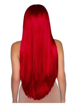 Leg Avenue Long Striaght Center Part Wig - Red - 33in
