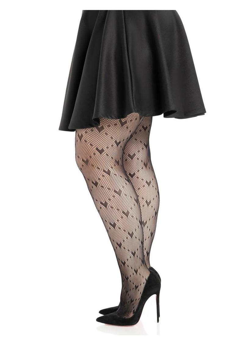 Leg Avenue Heart Net Tights