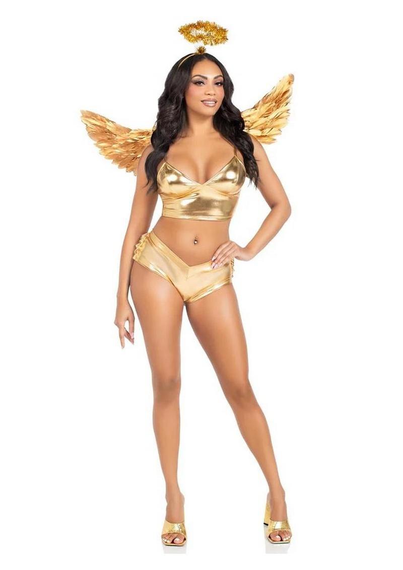 Leg Avenue Metallic Angel Wings Set