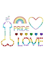 Leg Avenue Pride Body Jewels Sticker - Multicolor