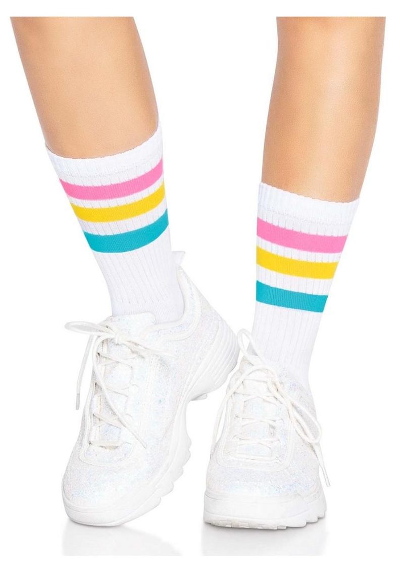 Leg Avenue Pansexual Pride Crew Socks