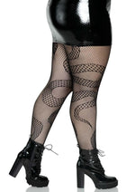 Snake Net Tights