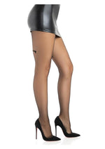 Leg Avenue Sheer Backseam Tights – Black