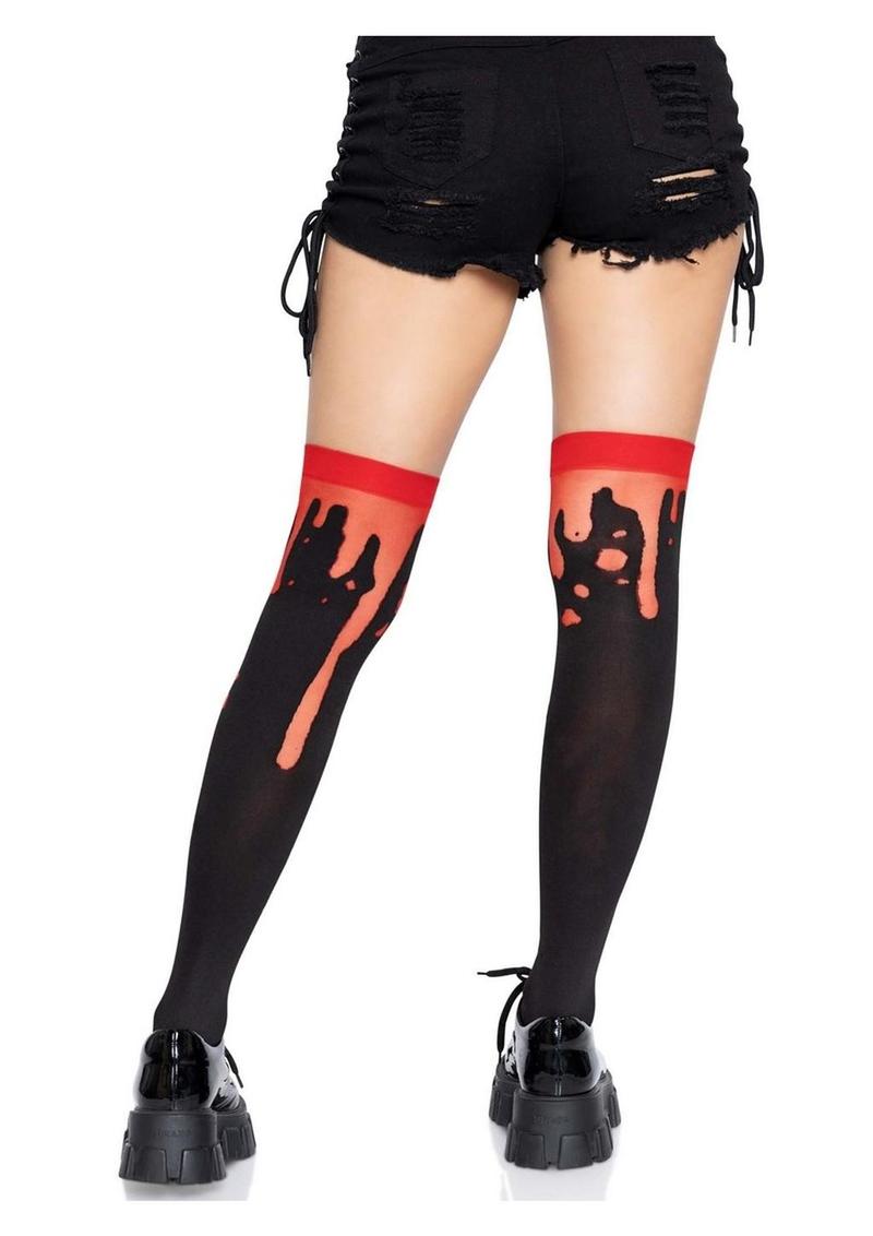 Splatter Thigh Highs