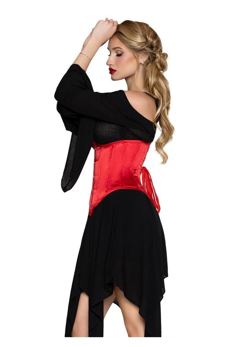 Leg Avenue Steel-Boned Satin Waist Cincher XL