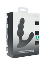 Levelz Beaded Vibrating Silicone Rechargeable Prostate Stimulator - Black