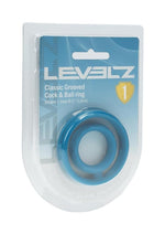 Levelz Classic Grooved Silicone Cock and Ball Ring - Teal